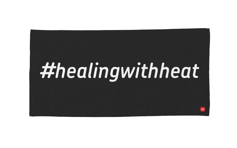 Pyyhe #healingwithheat 90x170cm musta SAC80400